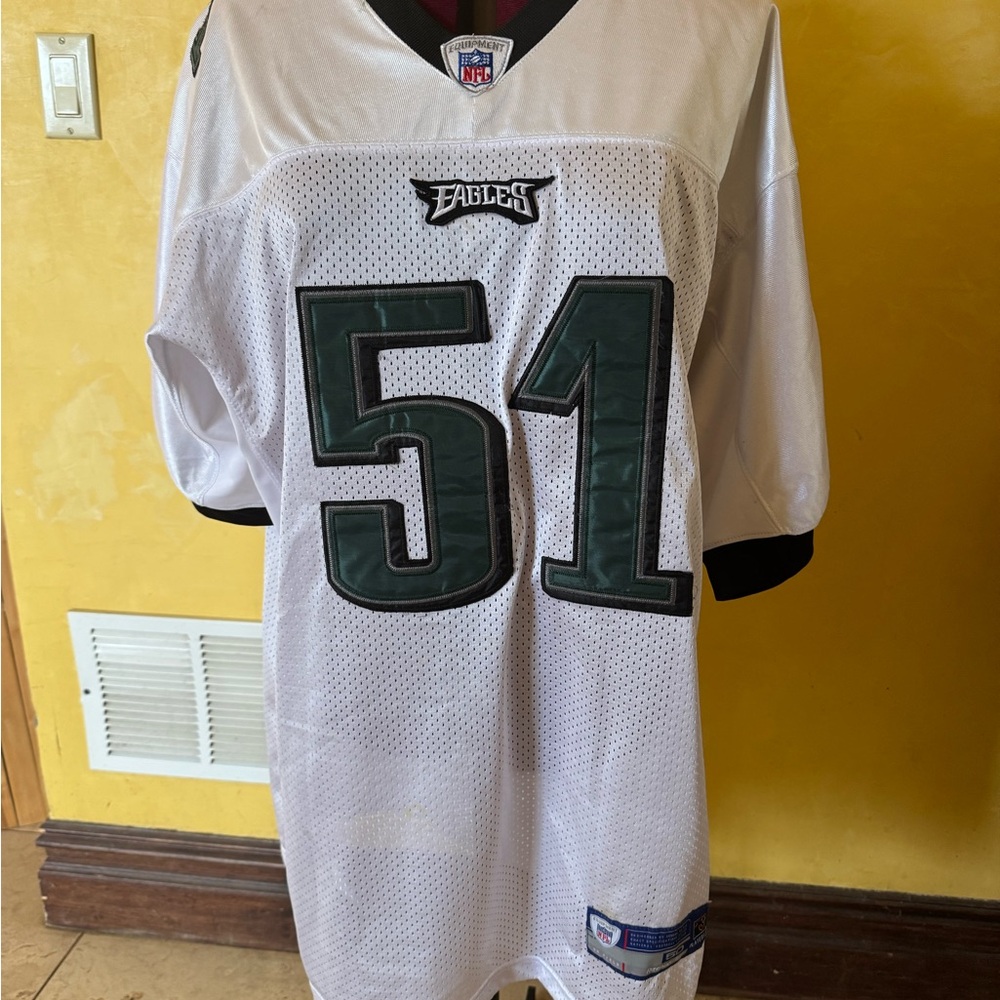 NFL White and Black Jersey with Blue and Red Logo